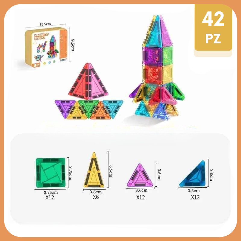 Magnetic Blocks- Sviluppa l'inteligenza giocando ✨