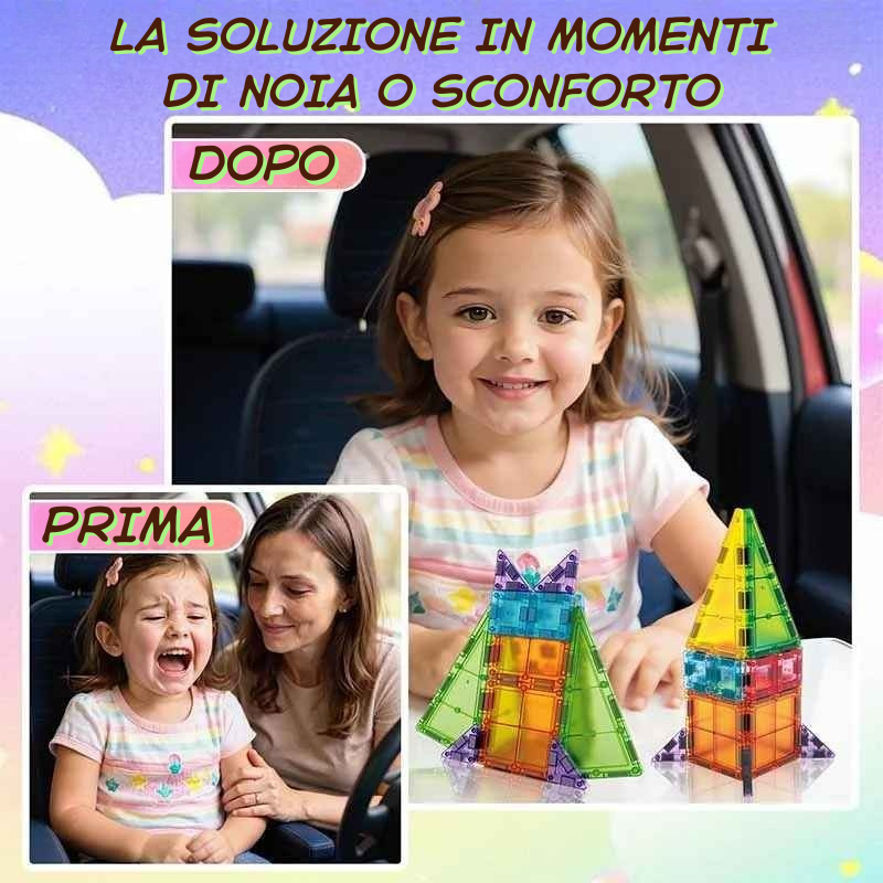 Magnetic Blocks- Sviluppa l'inteligenza giocando ✨